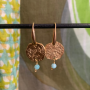 Boucles d'oreilles Miel