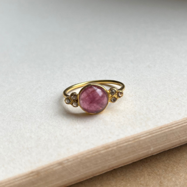 Bague ONDINE Tourmaline rose