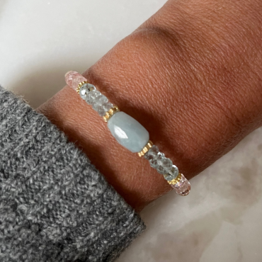 Bracelet OBI Aigue-marine