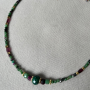 Collier PAPYRUS Rubis zoïsite