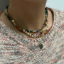 Collier PIPPA Tubes pierres fines