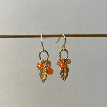 Boucles plumes Pistache