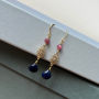 Boucles Pacome coeur facetté