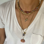 Sautoir PRESTO Jaspe ou Chrysocolle