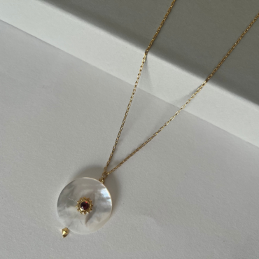 Collier MALAGA Nacre Blanche