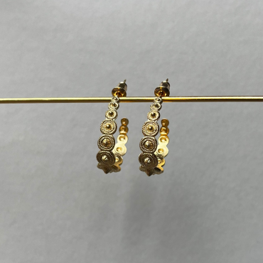 Boucles estampe filigrane Prune