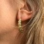 Boucles estampe filigrane Prune