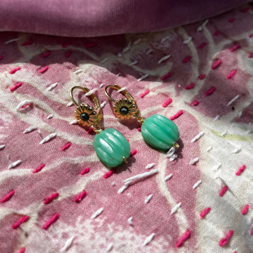 Boucles Penjab pierres ciselées